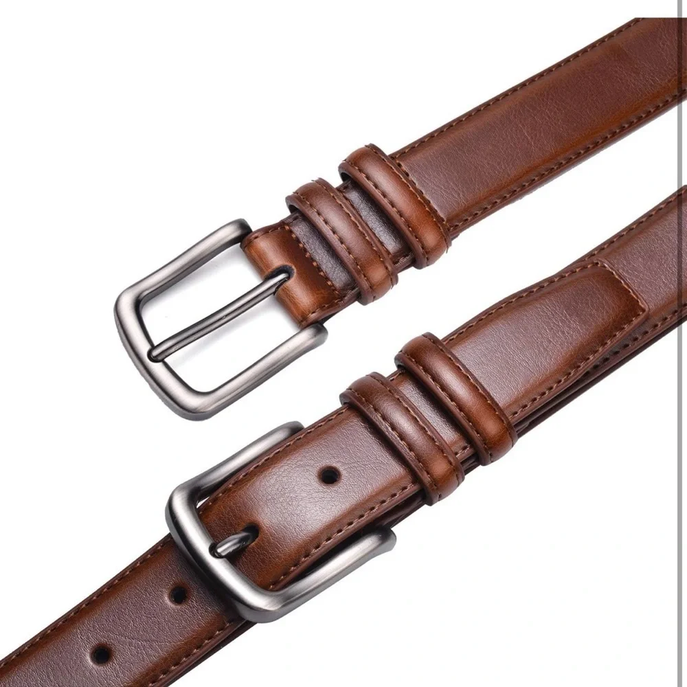 Mens Belt, Genuine Leather Dress Belt 1 1/4